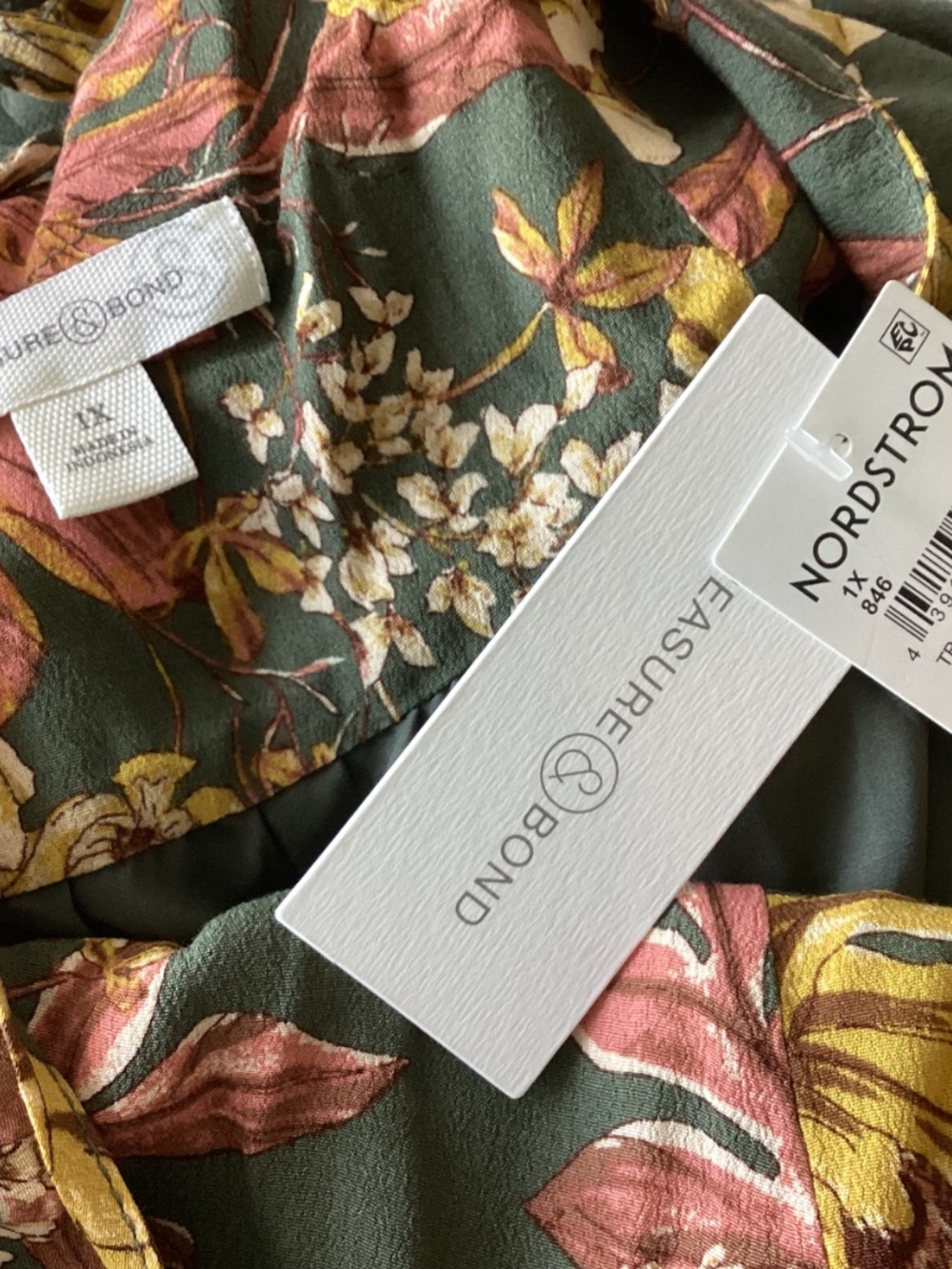 Treasure & Bond Floral Print Sleeveless Maxi Dress, size 1X - Picture 10 of 12